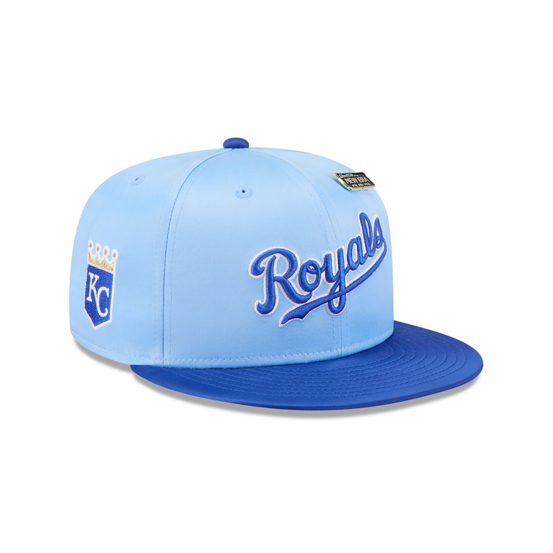 Kansas City Royals Spring Satin 59FIFTY Fitted Hat 7