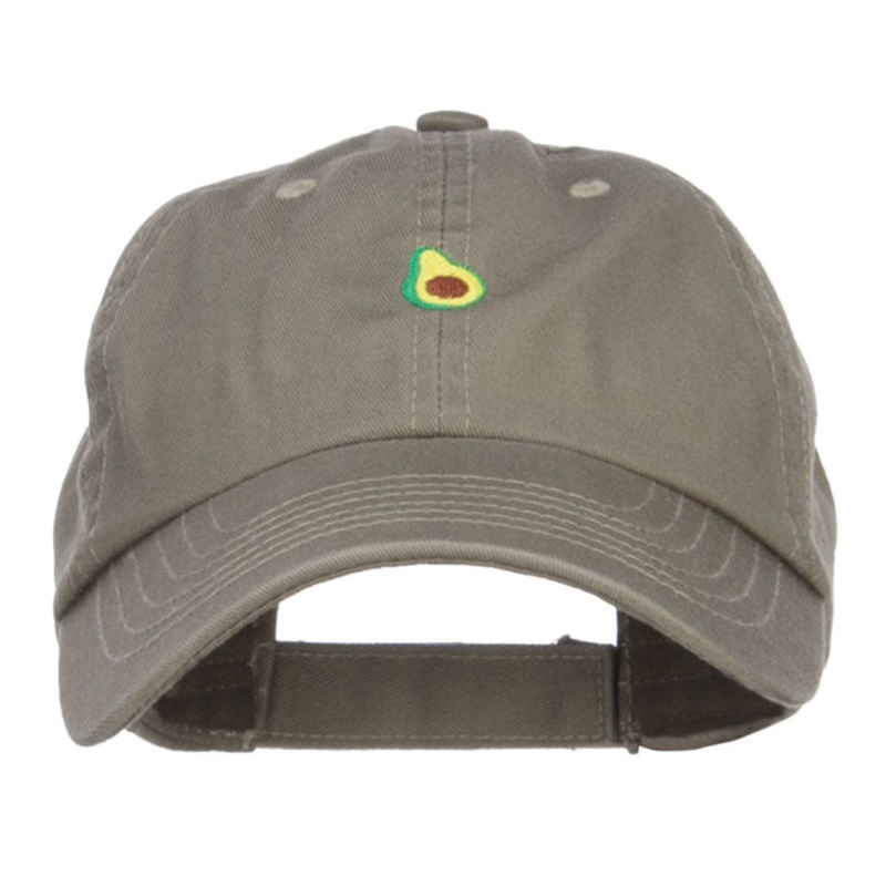 Mini Avocado Embroidered Pet Spun Cap Olive One Size