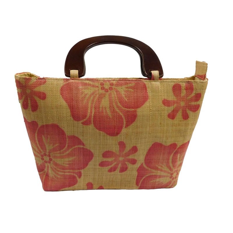 Raffia Purse Red