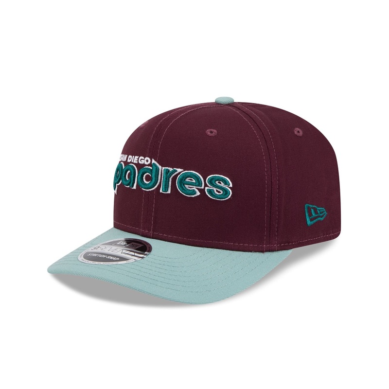 San Diego Padres Maroon 9SEVENTY Stretch-Snap Hat One Size