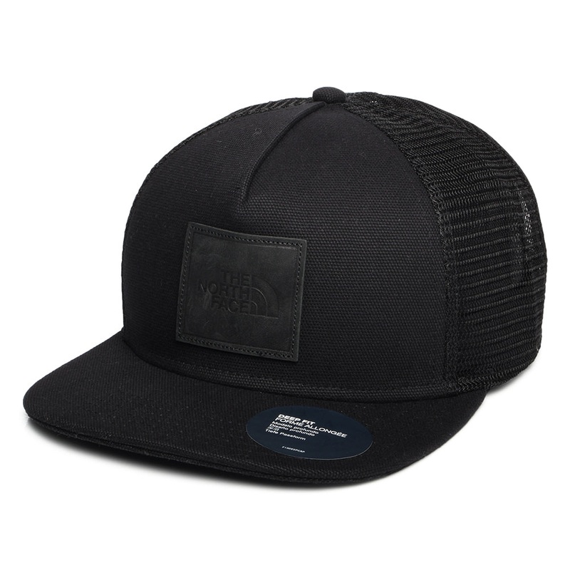 The North Face Hats Half Dome Flat Brim Trucker Cap – Black Adjustable