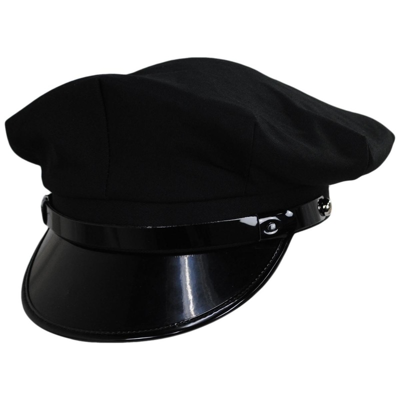 Wholesale Cotton Chauffeur Cap B2B Pre-Pack BLACK (12) ADJUSTABLE