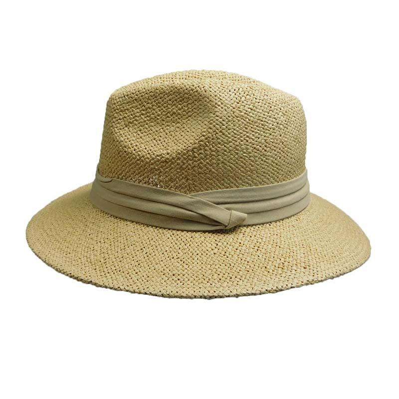 Woven Toyo Safari Hat with Khaki Band – Milani Hats Natural