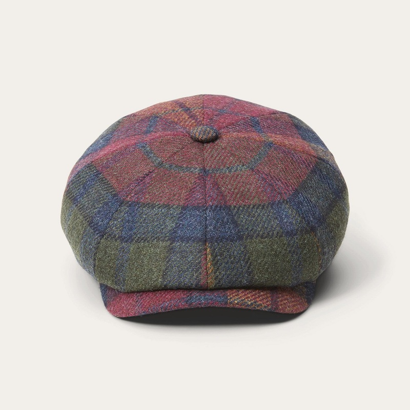 Hatteras Virgin Wool Wine/Green/Blue Check S