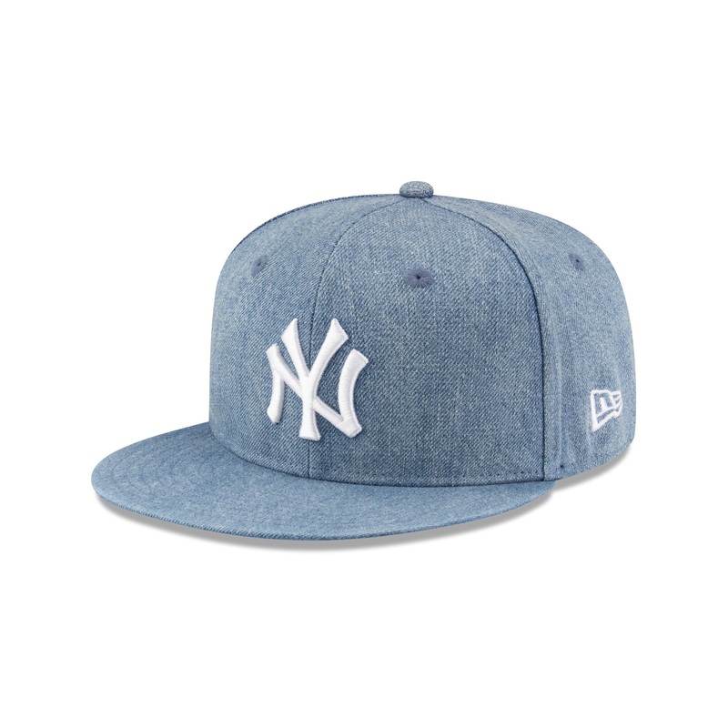 New York Yankees Light Denim 9FIFTY Snapback Hat One Size
