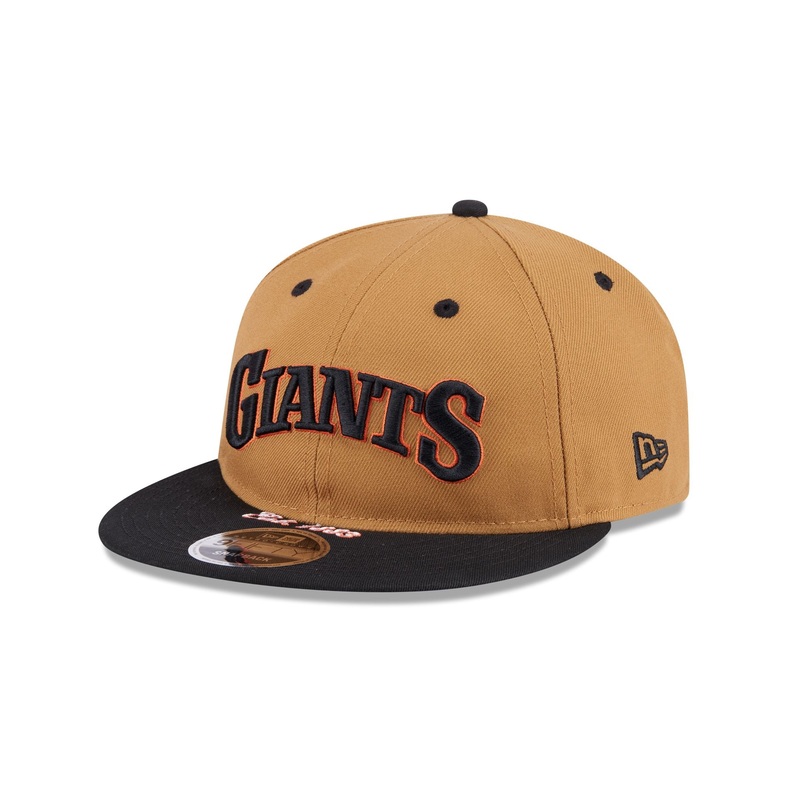 San Francisco Giants Wheat Retro Crown 9FIFTY Snapback Hat One Size