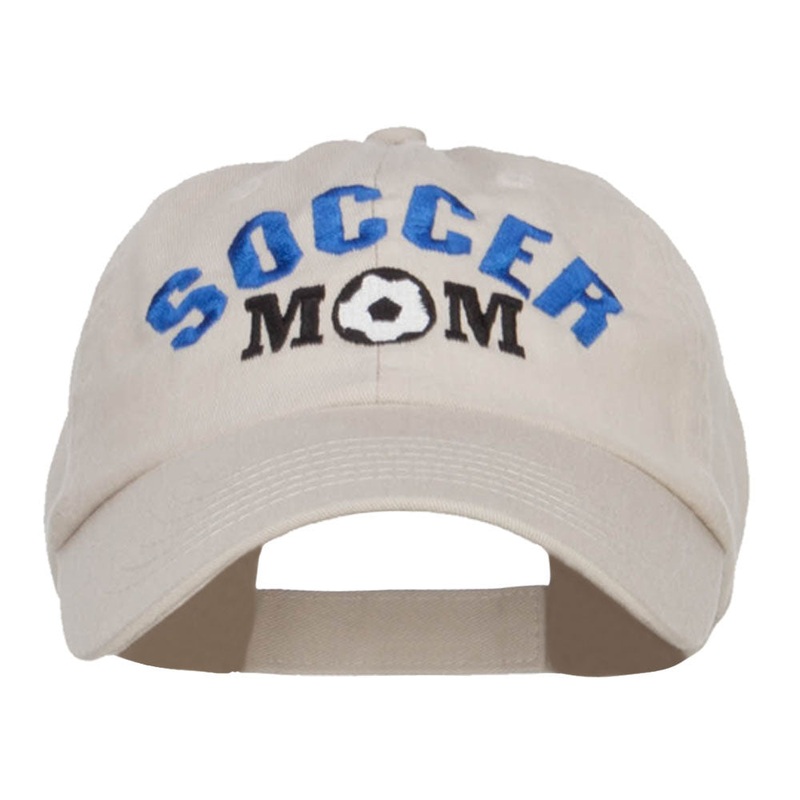 Soccer Mom Embroidered Pet Spun Cap Stone One Size