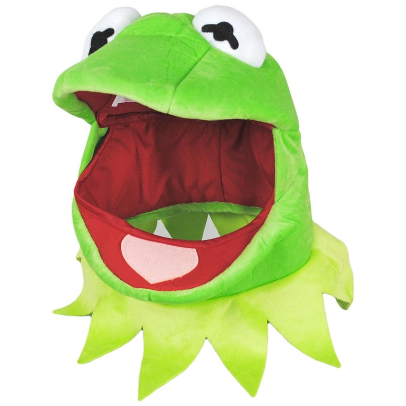 The Muppets Kermit Jawesome Hat GREEN ONE SIZE FITS MOST