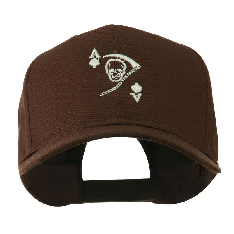 Ace of Death Vietnam War Emblem Embroidered Cap Brown One Size