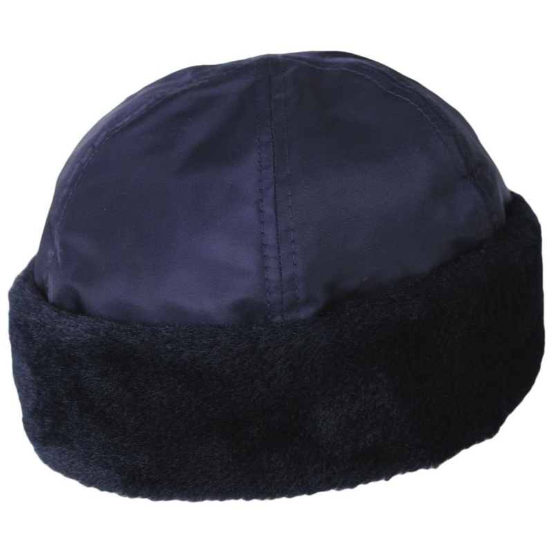 Aviator Watch Skull Cap Beanie Hat – Navy Blue NAVY BLUE S