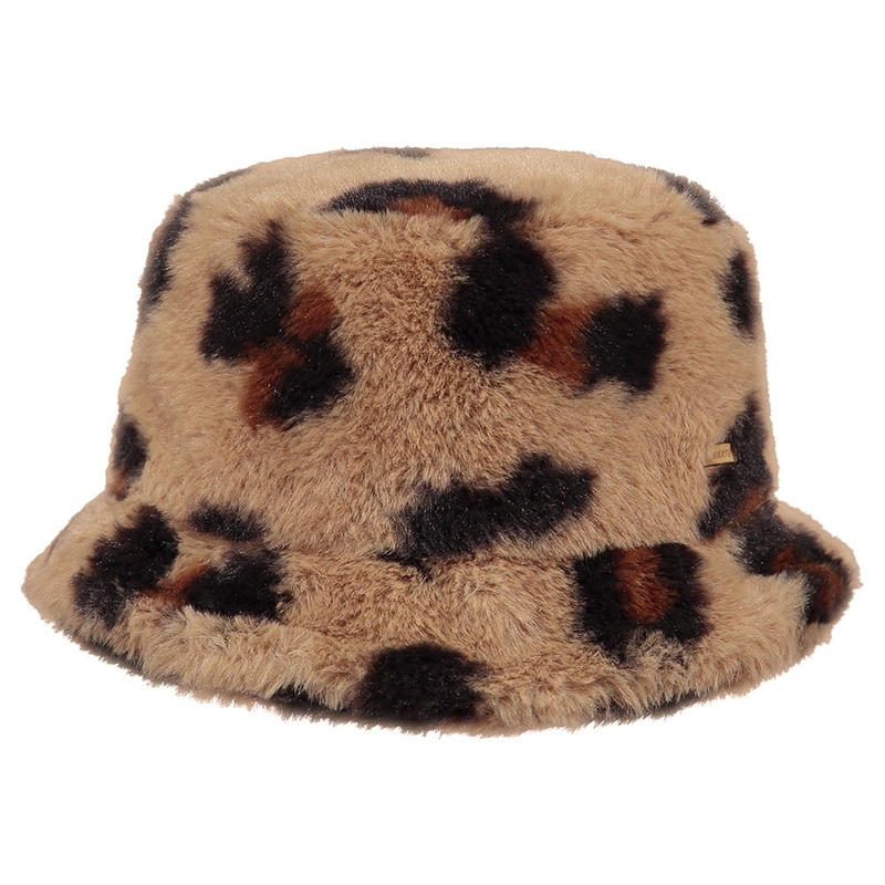 Barts Bretia Cheetah Faux Fur Bucket Hat – Brown 1-Size