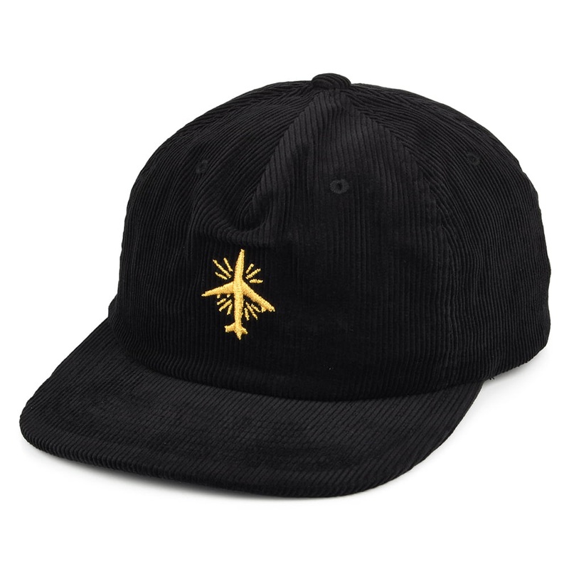 Brixton Hats BB Mode MP Corduroy Snapback Cap – Black Adjustable