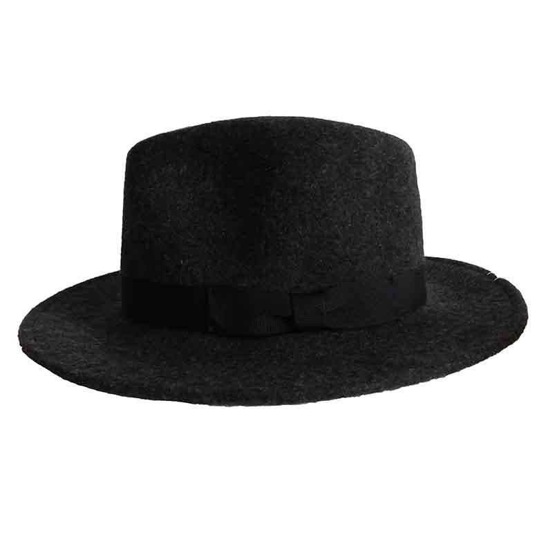 Crushable Water Repellent Wool Felt Safari – Stafford, Scala Hats Charcoal Medium (57 cm)