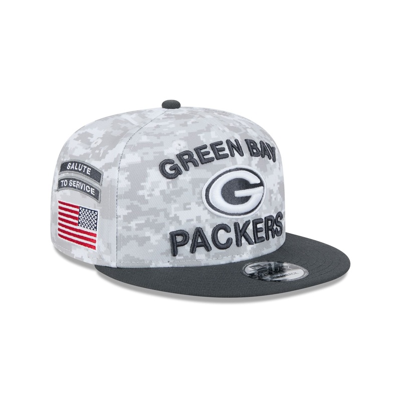 Green Bay Packers 2024 Salute to Service 9FIFTY Snapback Hat One Size