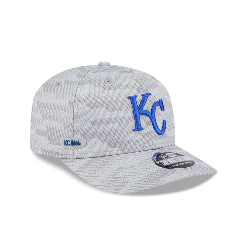 Kansas City Royals 2025 Clubhouse Gray 9SEVENTY Stretch-Snap Hat One Size