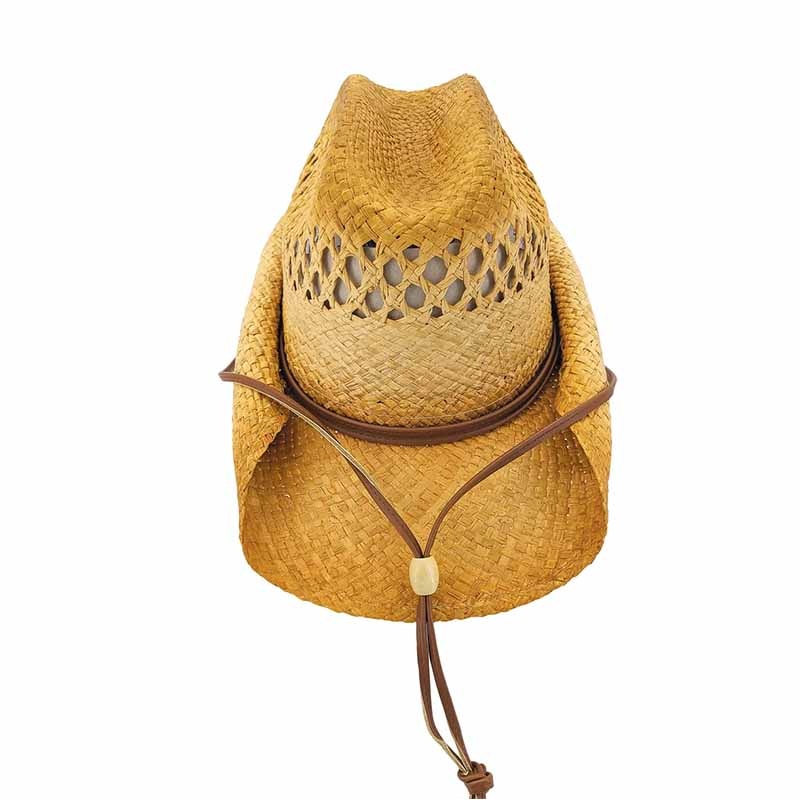 Rolled Brim Straw Cattleman Hat for Small Heads – Karen Keith Hats Natural Extra-Small (54 cm)