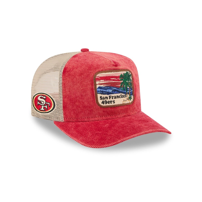 San Francisco 49ers Vintage Landscape 9FIFTY A-Frame Trucker Hat One Size
