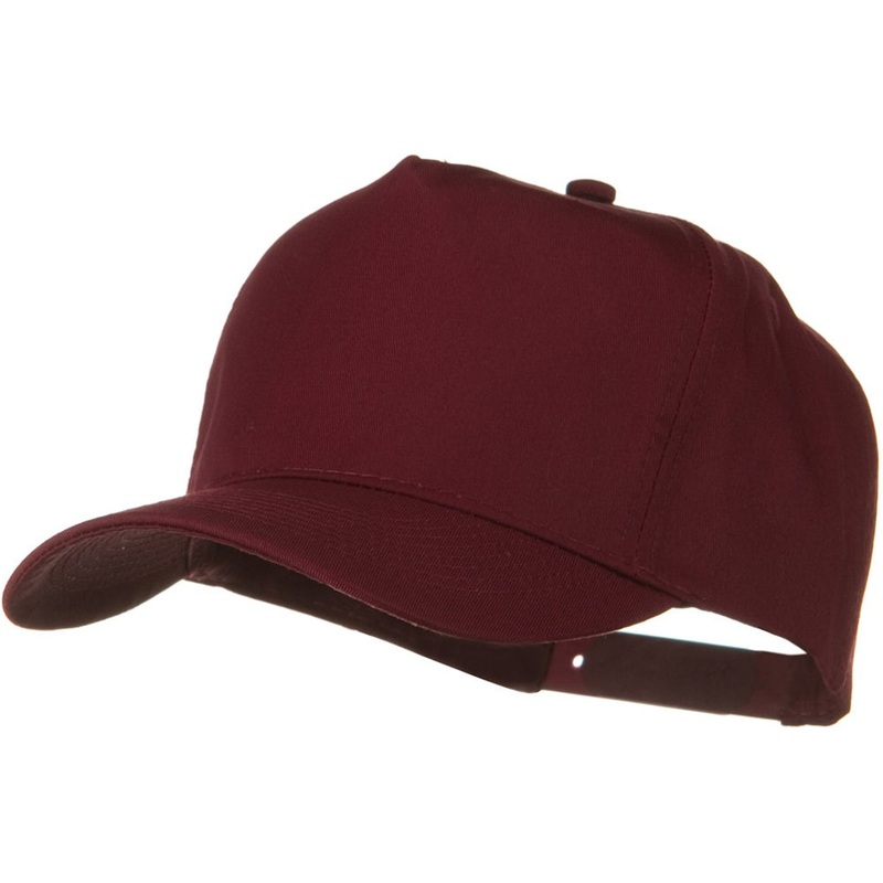 Solid Cotton Twill Pro style Golf Cap Maroon One Size