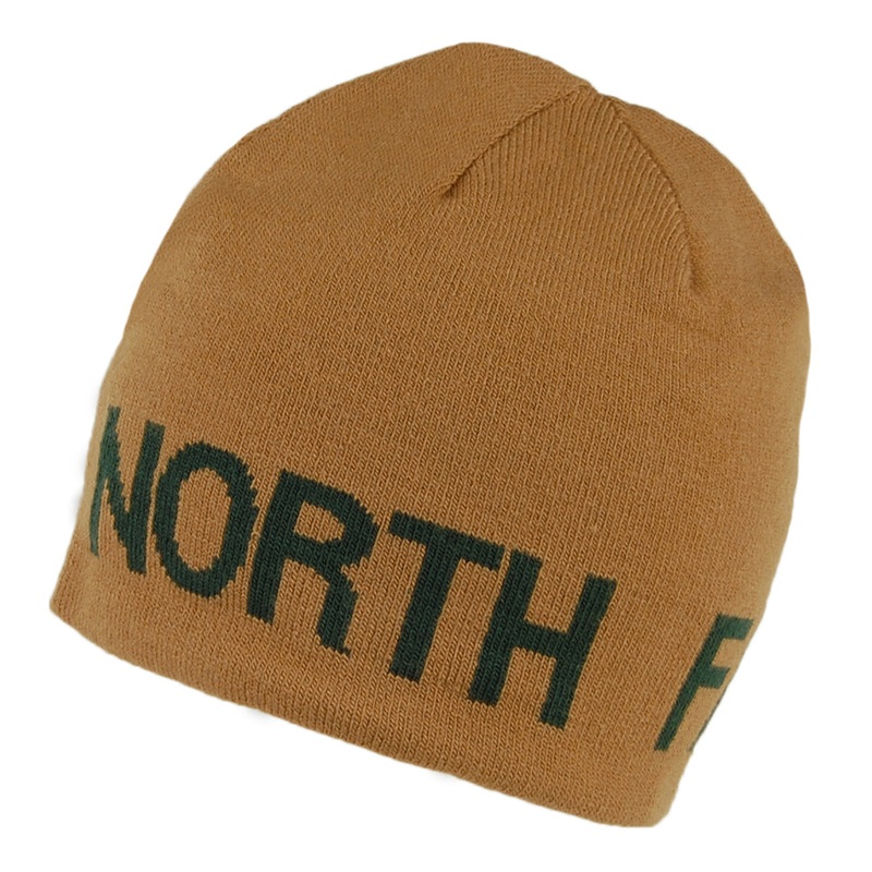 The North Face Hats Reversible TNF Banner Beanie Hat – Green-Khaki 1-Size