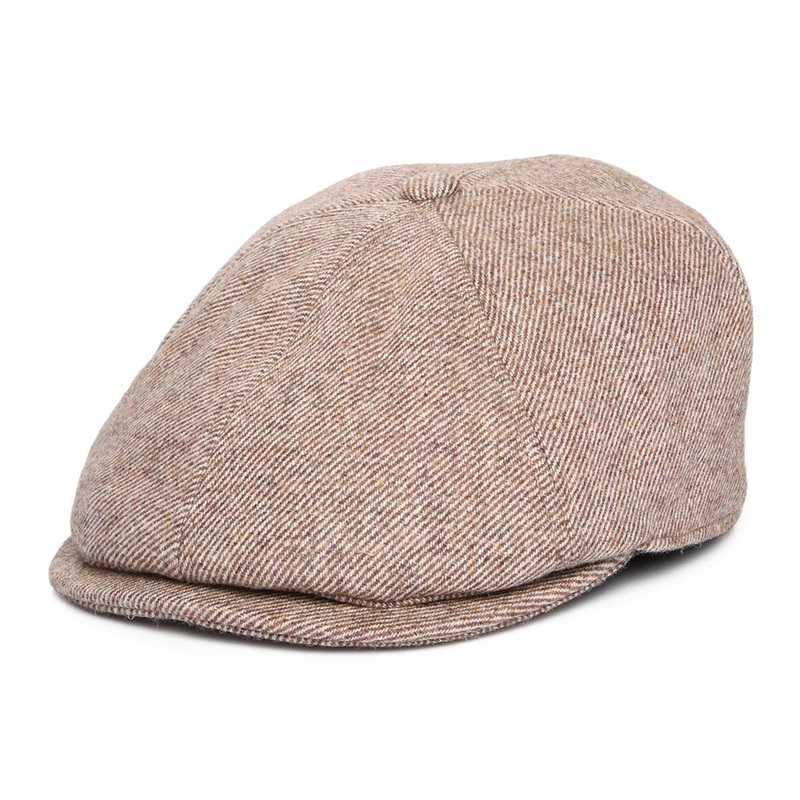Barbour Hats Claymore Wool Blend Newsboy Cap – Red-Cream S