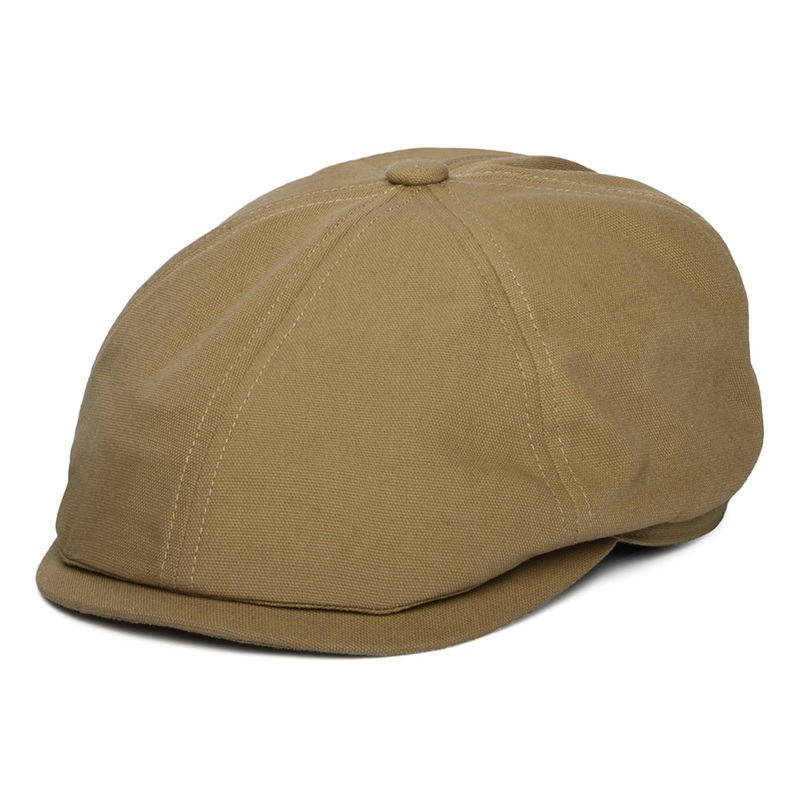 Barbour Hats Fawdon Cotton Newsboy Cap – Tan S