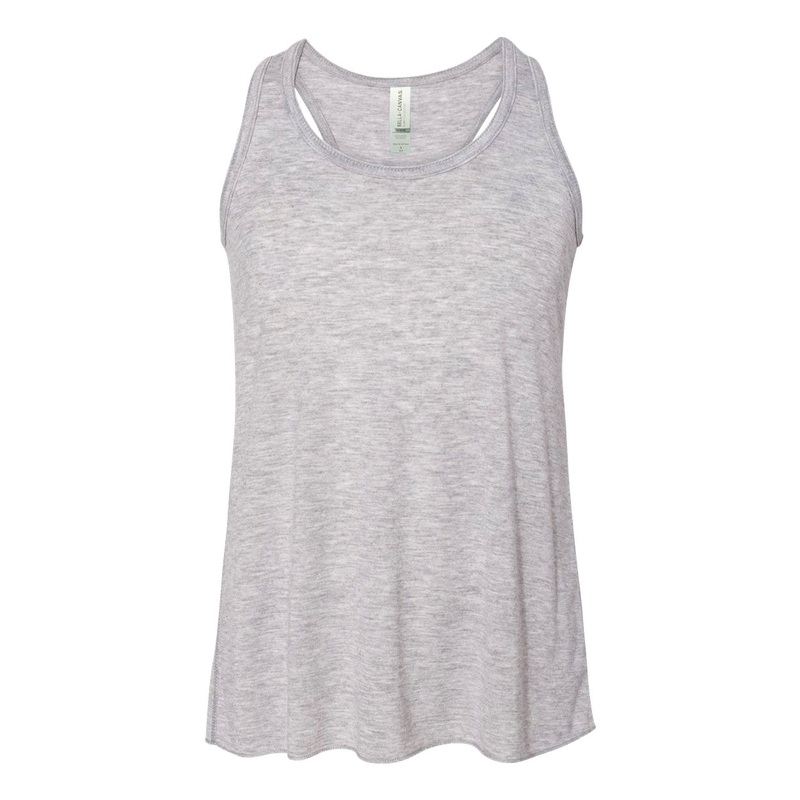 BELLA + CANVAS 8800Y Youth Flowy Racerback Tank White S