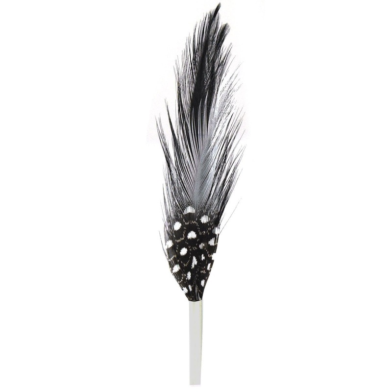 Black & White Feather Black MISC