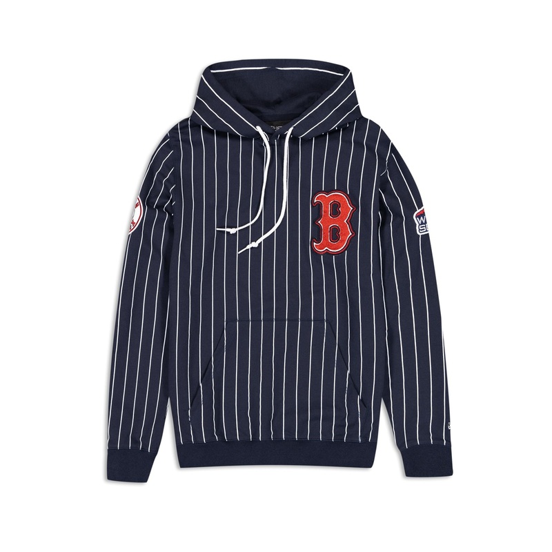 Boston Red Sox Logo Select Pinstripe Hoodie S