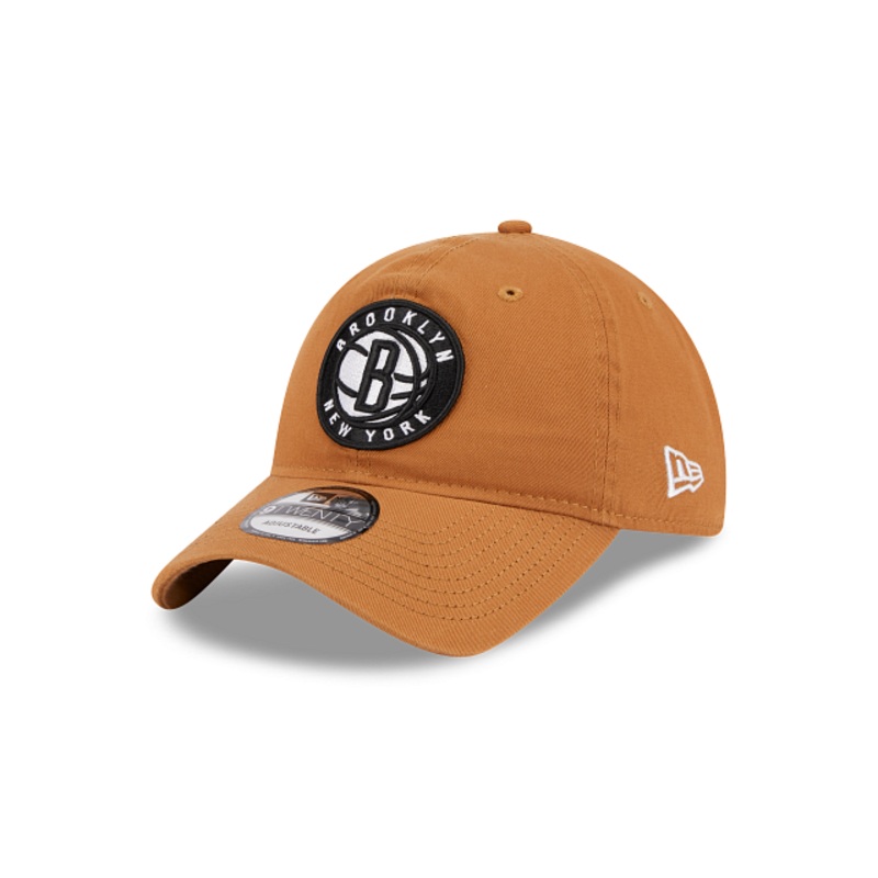 Brooklyn Nets Light Bronze 9TWENTY Adjustable Hat One Size