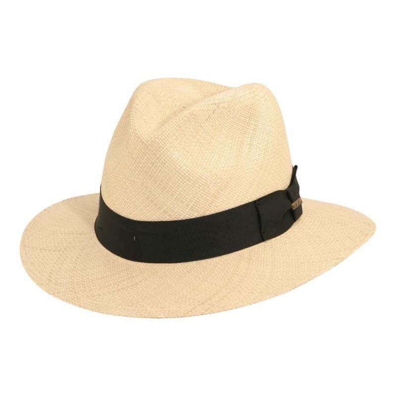 Chandler Handwoven Panama Safari Hat – Scala Classico Mens Hats Natural Small (55 cm)