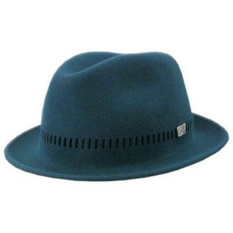 Heritage Collection 2000s Wool LiteFelt Stingy Brim Fedora Hat TEAL S
