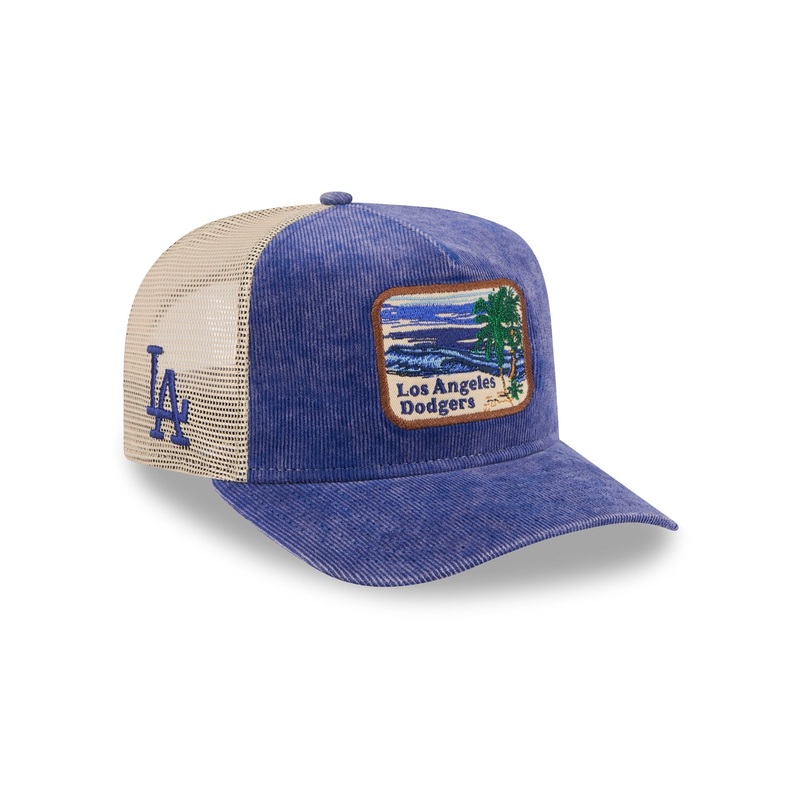 Los Angeles Dodgers Vintage Landscape 9FIFTY A-Frame Trucker Hat One Size