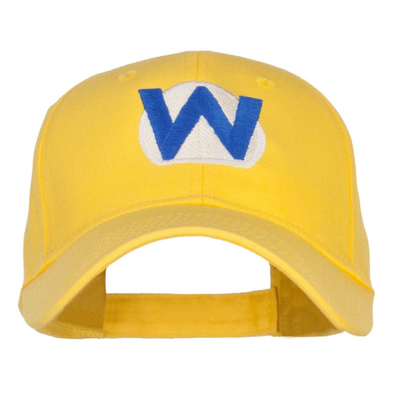 Mario Luigi Wario Waluigi Embroidered Cap Yellow One Size