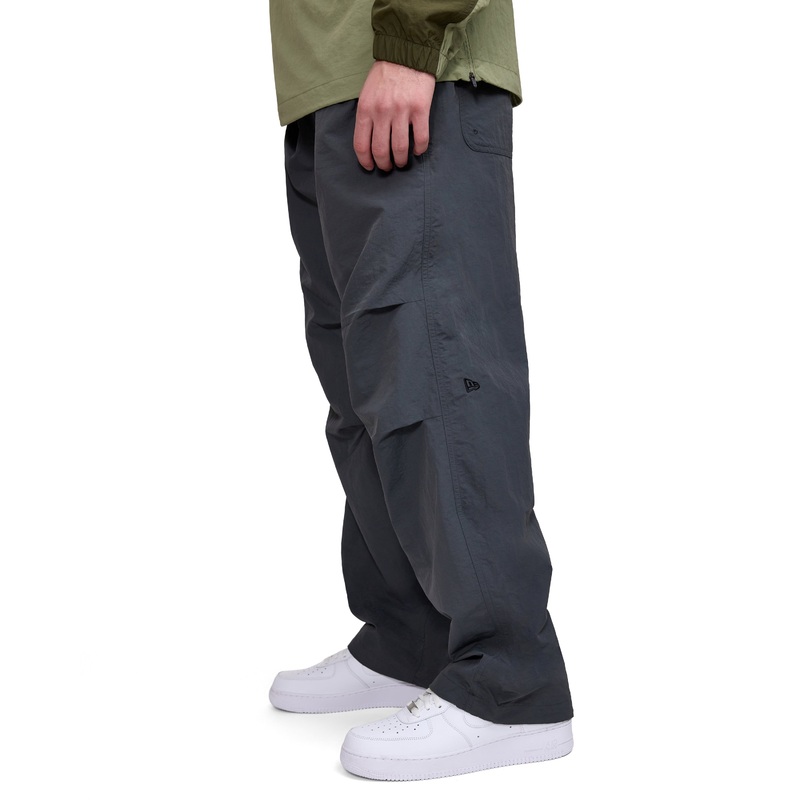 New Era Cap Gray Parachute Pants S