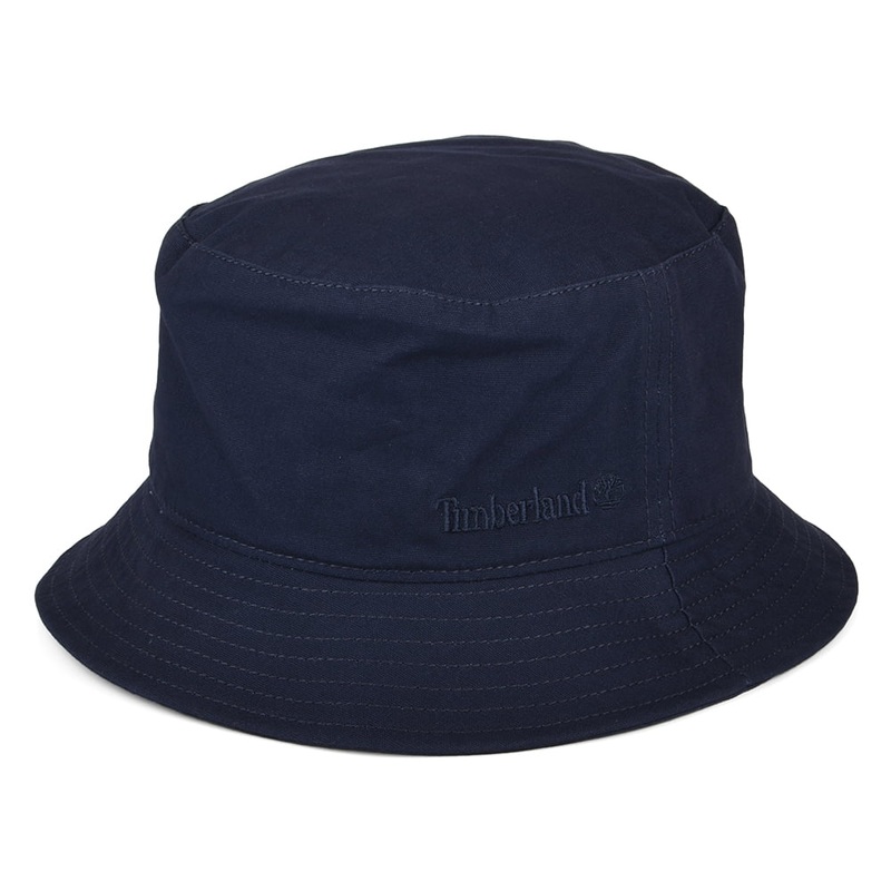 Timberland Hats Peached Cotton Canvas Bucket Hat – Navy Blue Small/Medium