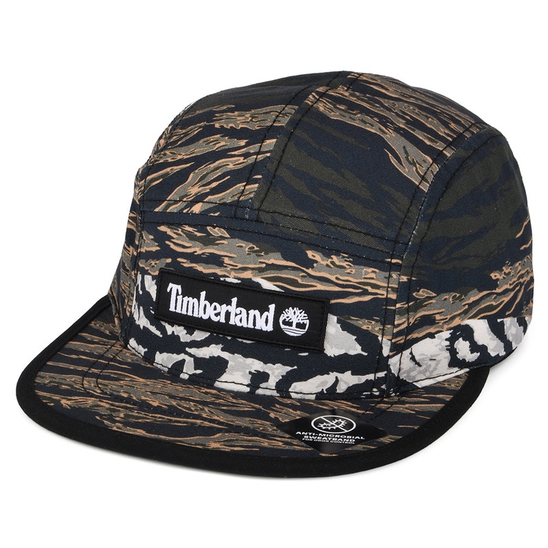 Timberland Hats Spring Grove Tiger Print 5 Panel Cap – Camouflage Adjustable