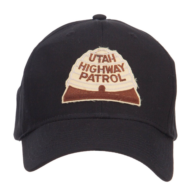 Utah State Highway Patrol Patched Cap Black One Size