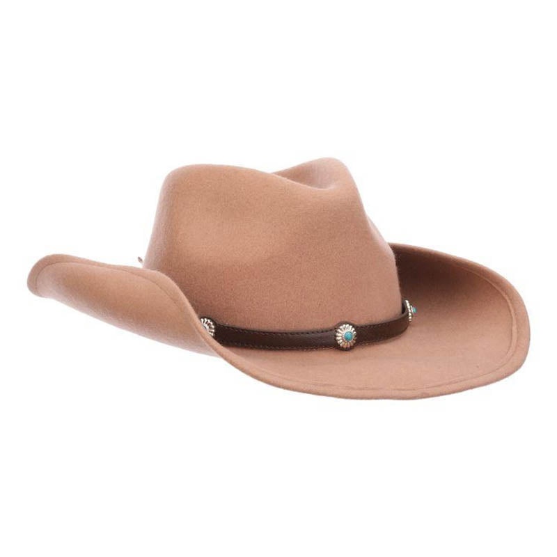 Wool Felt Women’s Western Winter Hat – Scala Hats Sand