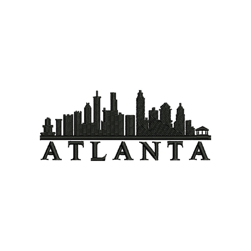 Atlanta Skyline Shape Default Title One Size