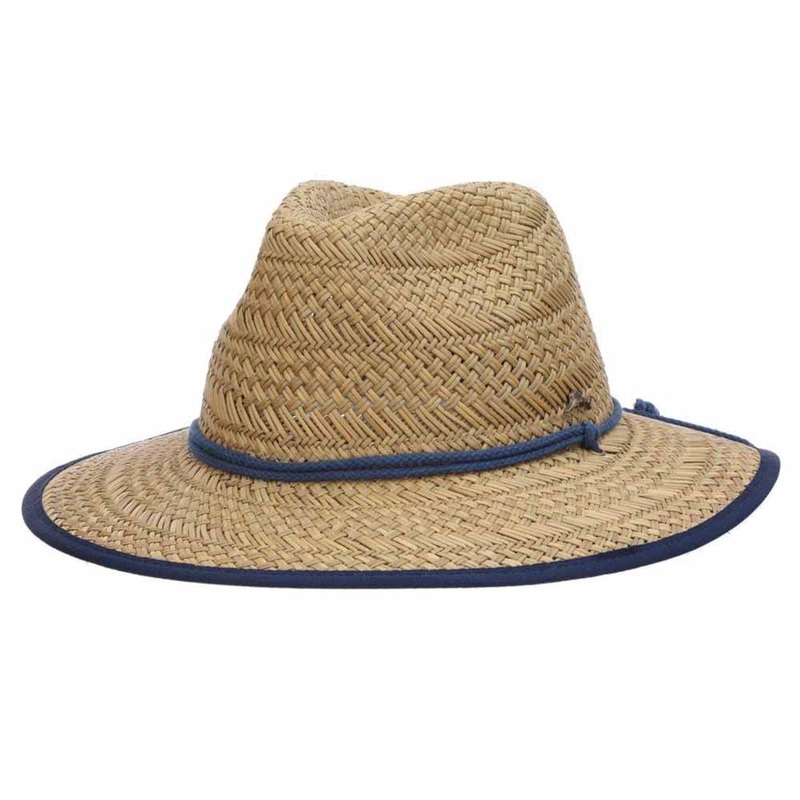 Bondi Rush Straw Safari Hat with Chin Cord – Tommy Bahama Natural S/M (56-57 cm)
