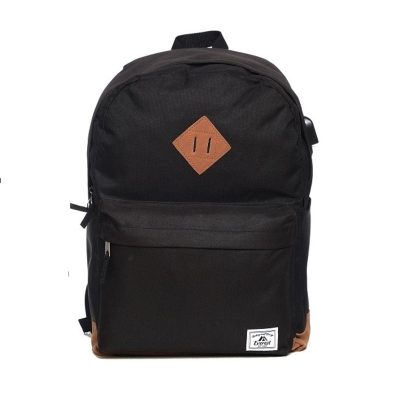Everest Vintage Laptop Backpack EB1000 Black