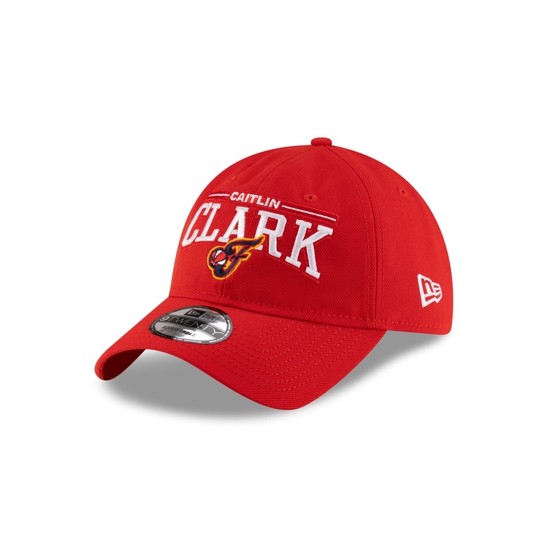Indiana Fever Caitlin Clark Wordmark Red 9TWENTY Adjustable Hat One Size