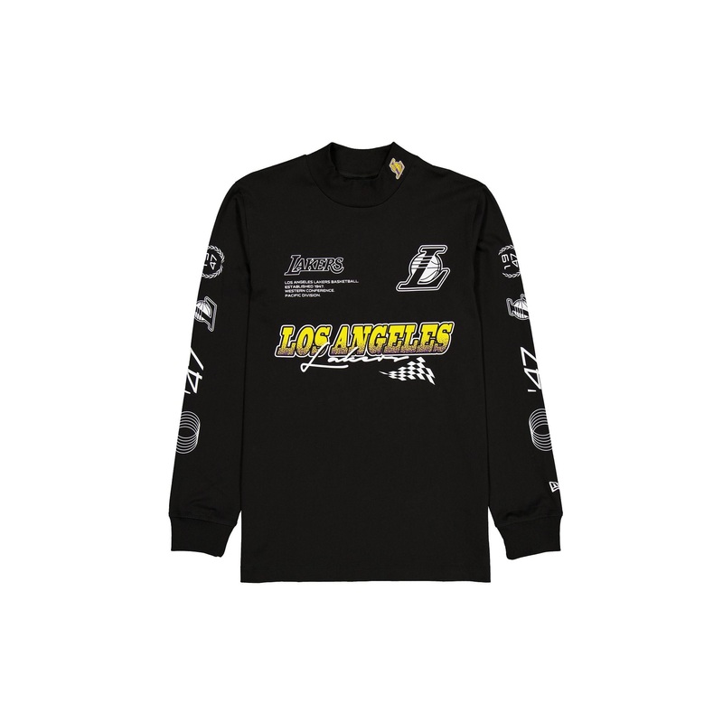Los Angeles Lakers Modern Speed Black Long Sleeve T-Shirt S