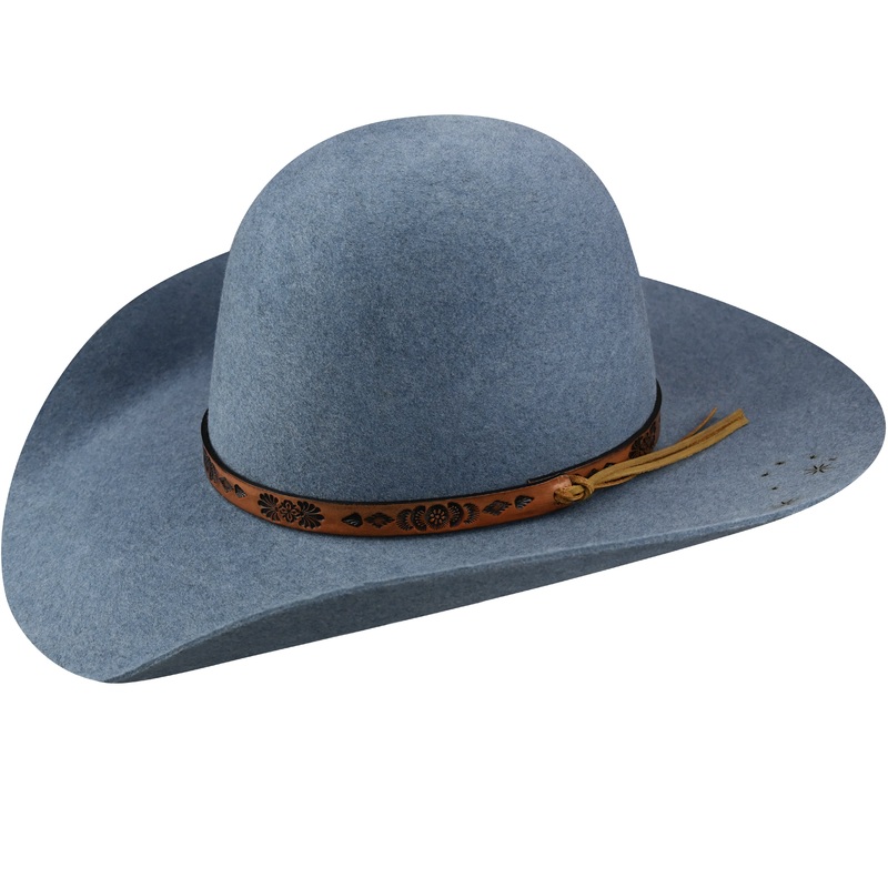 Marana 2X Open Western Hat Vintage Denim 6 5/8