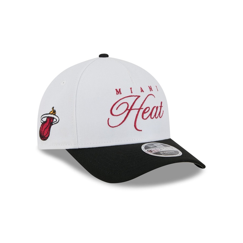 Miami Heat 2025 Draft 9FORTY M-Crown A-Frame Snapback Hat One Size