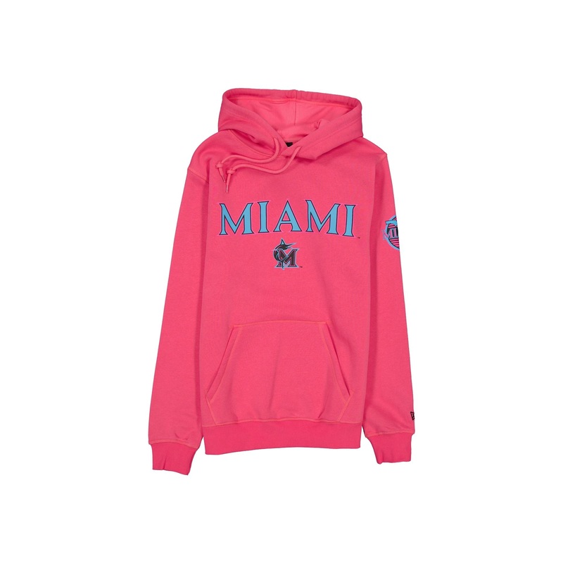 Miami Marlins City Connect Pink Hoodie S