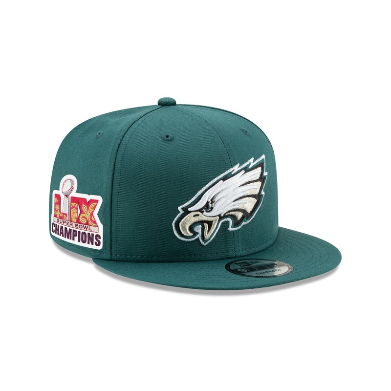 Philadelphia Eagles Super Bowl LIX Champions Side Patch 9FIFTY Snapback Hat One Size