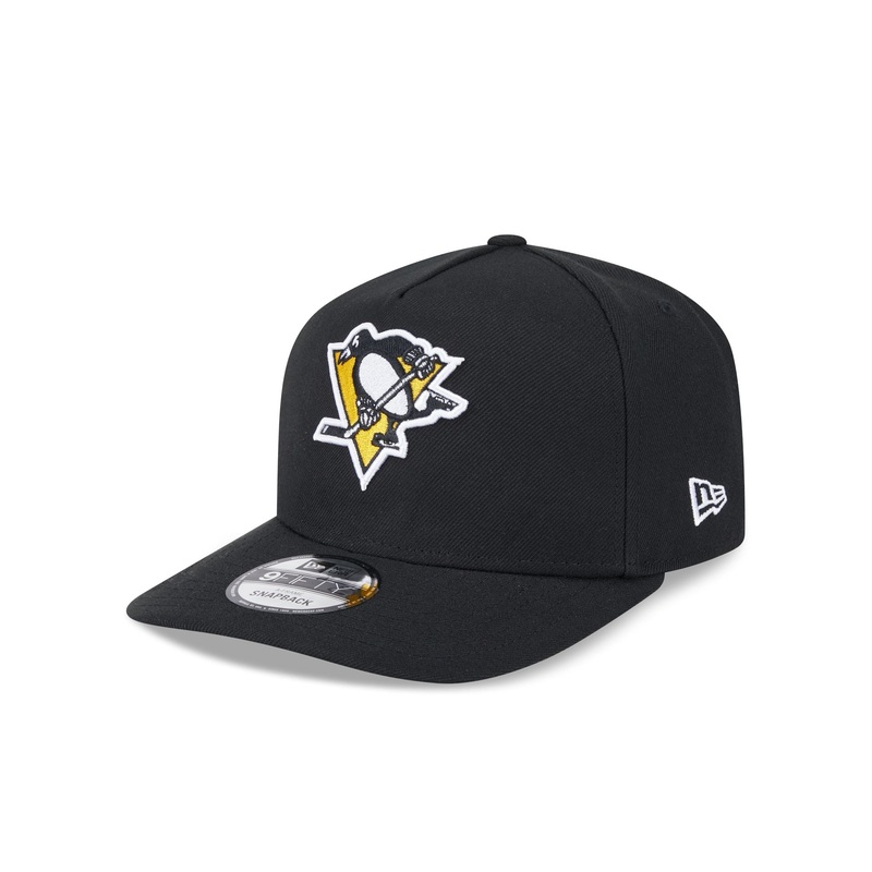 Pittsburgh Penguins Team 9FIFTY A-Frame Snapback Hat One Size