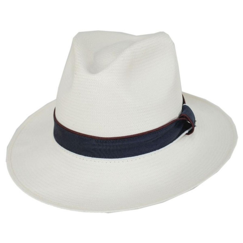 Relik Shantung Straw Fedora Hat NATURAL S