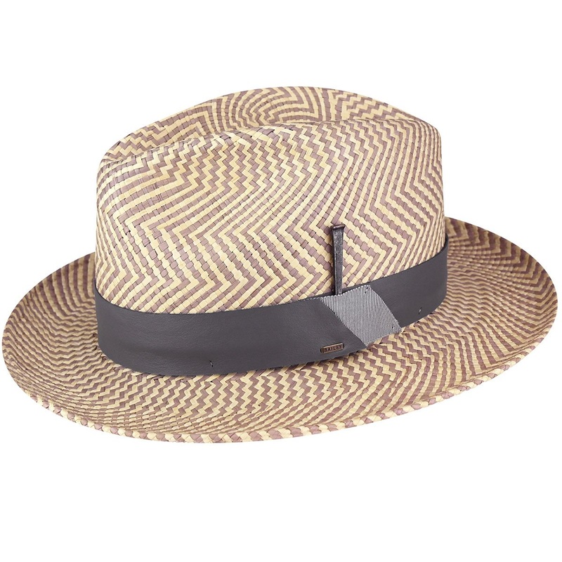 Rene Fedora Natural/Flint Grey S